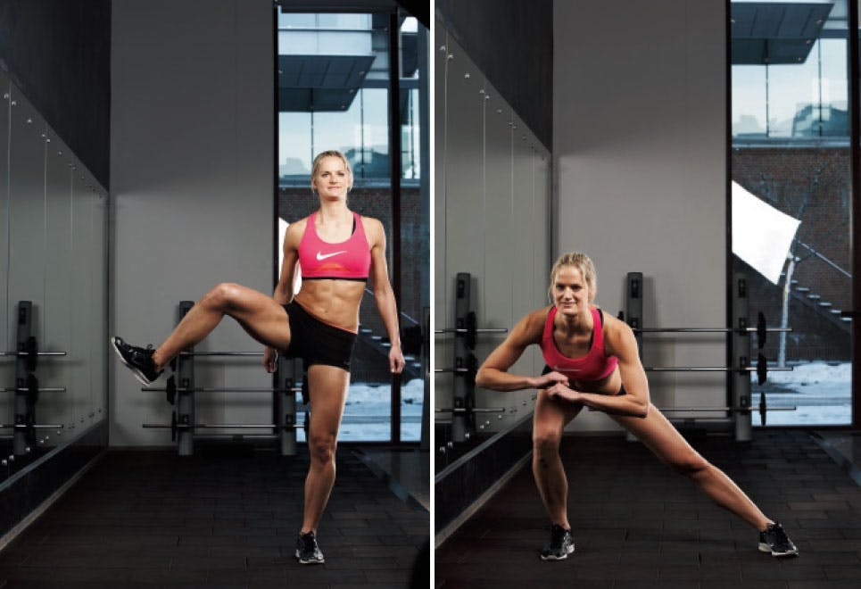 Pakara- ja reisiharjoite: Yli ja ali