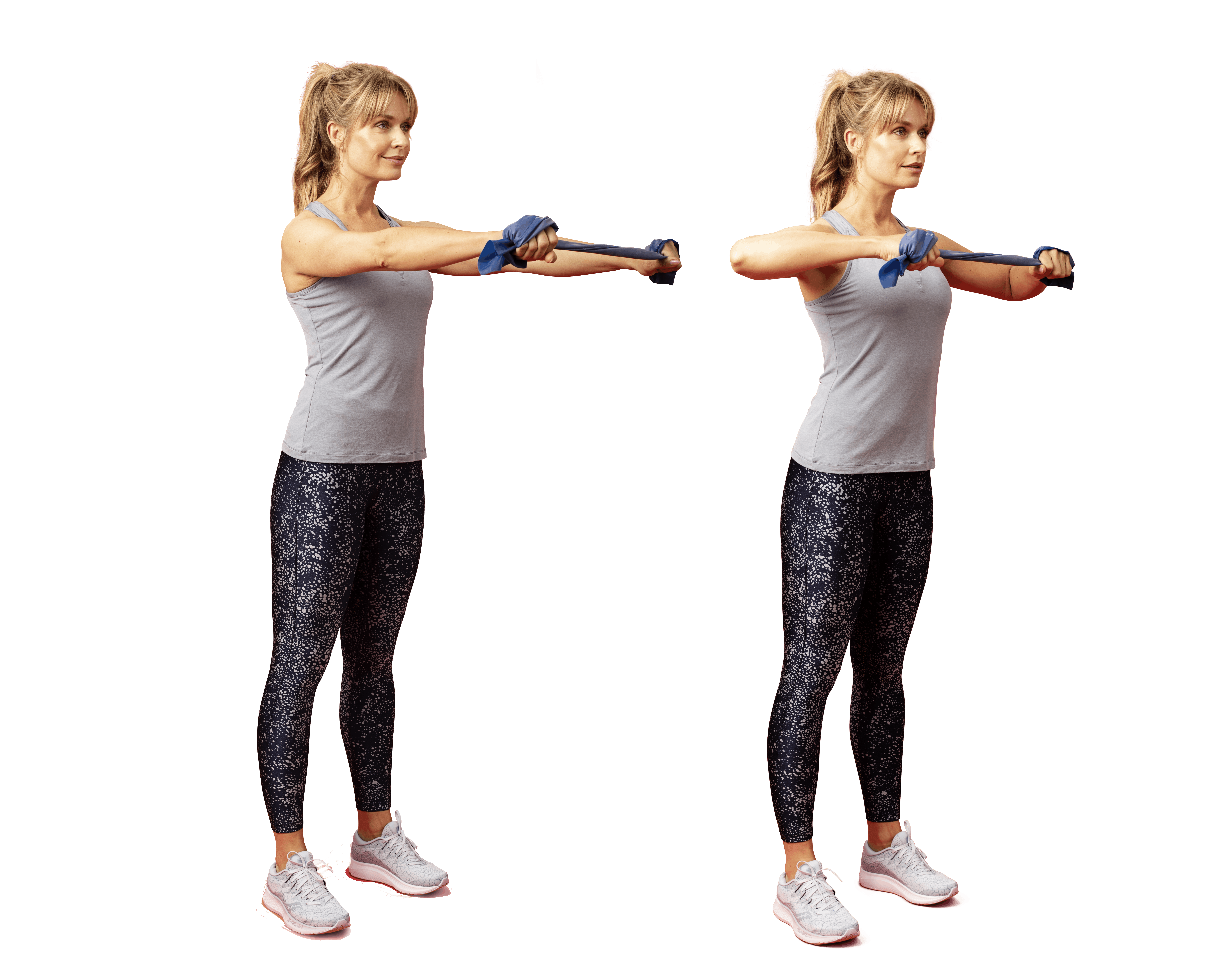 Kvinde laver albuetræk