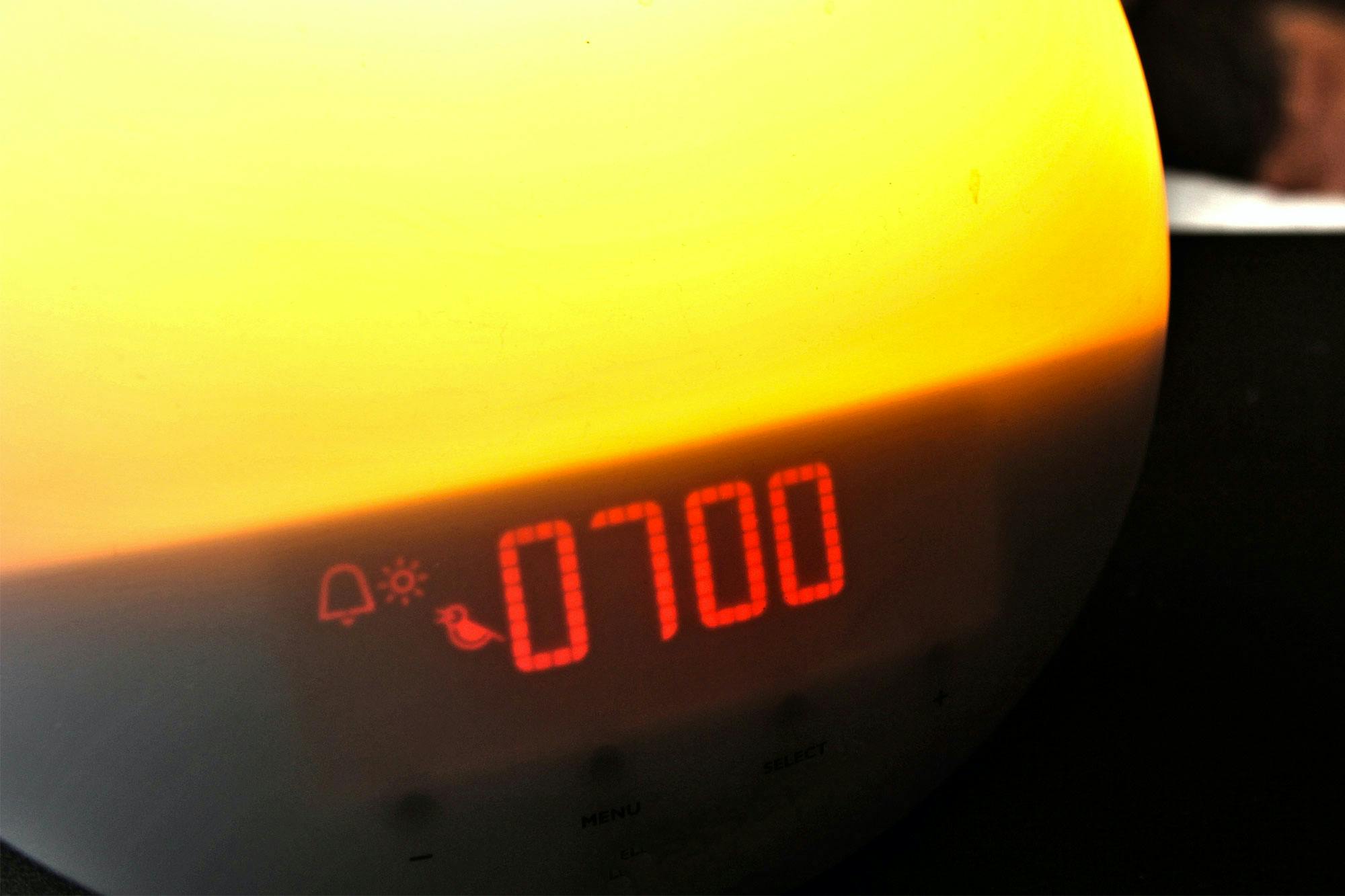 Vækkeur med lysterapi