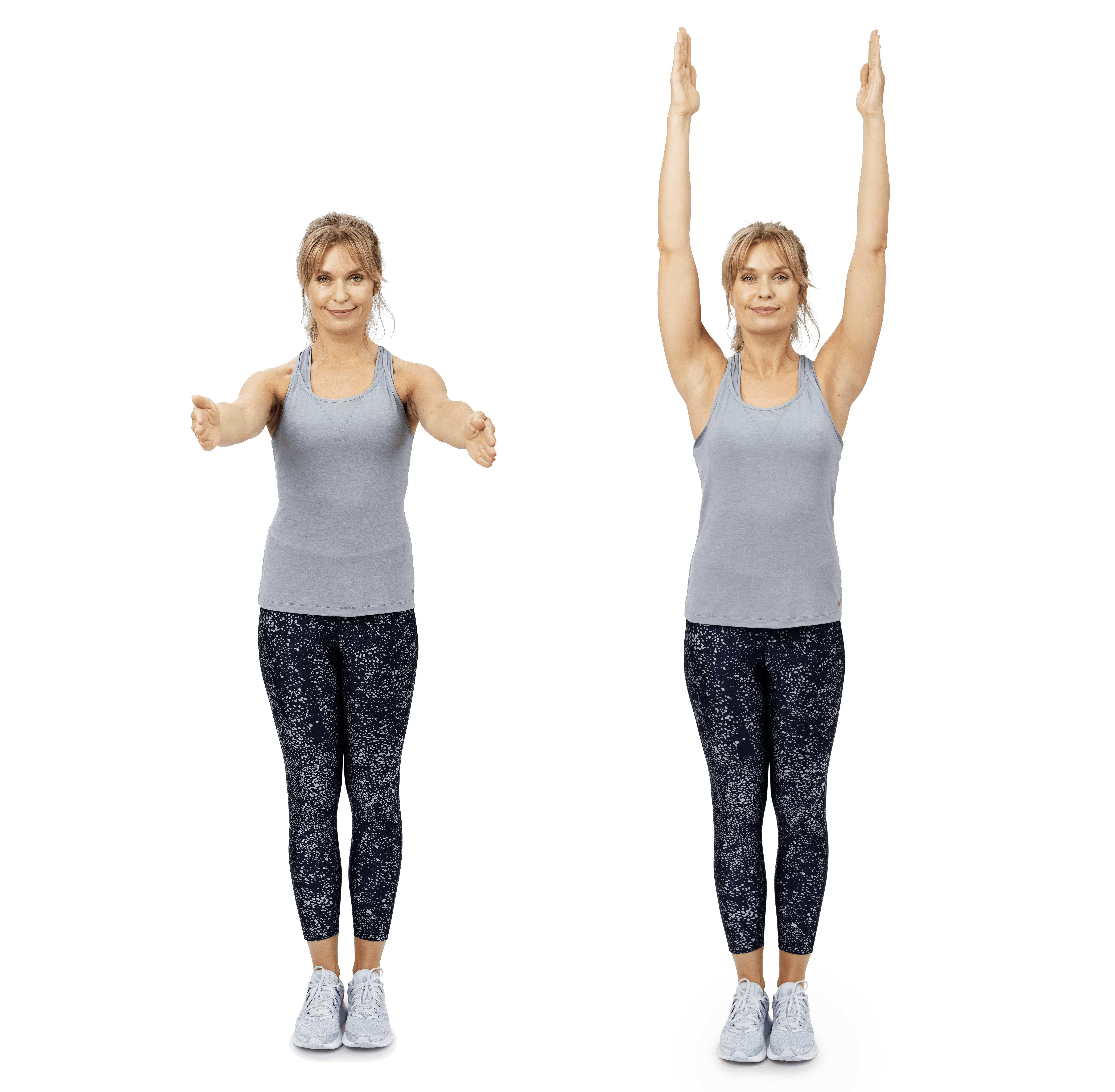 Kvinde laver armløft