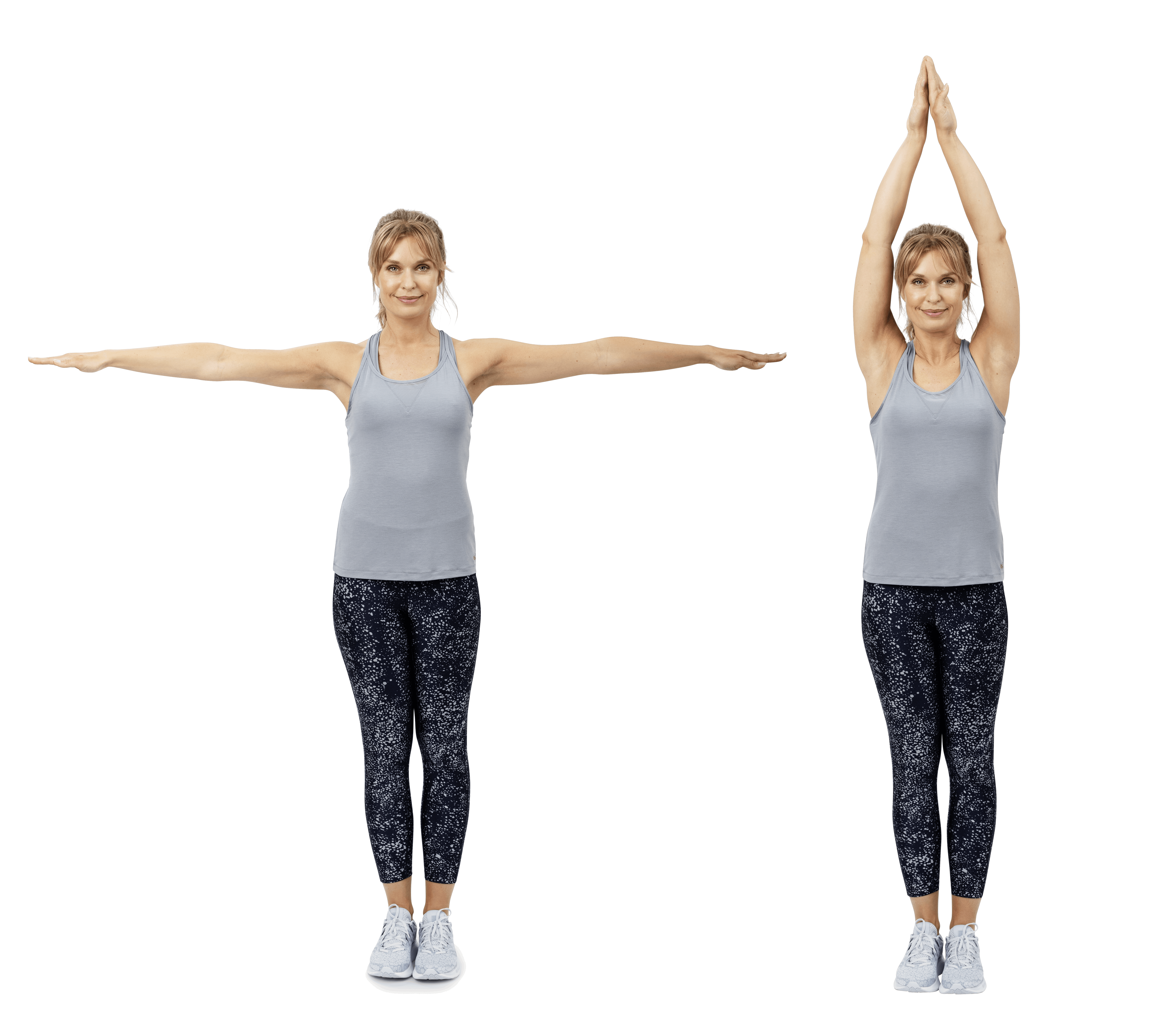 Kvinde laver armløft udad