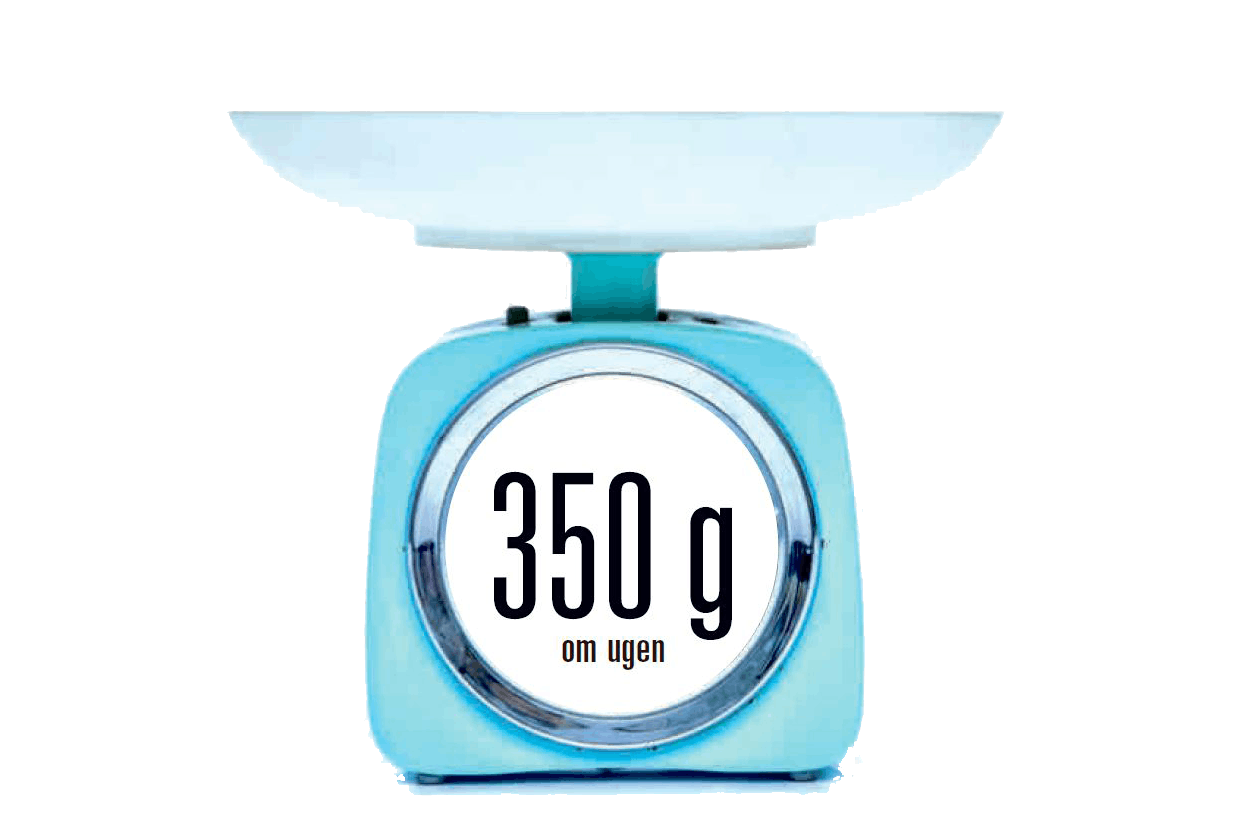 Vægt - få 350 g fisk om ugen