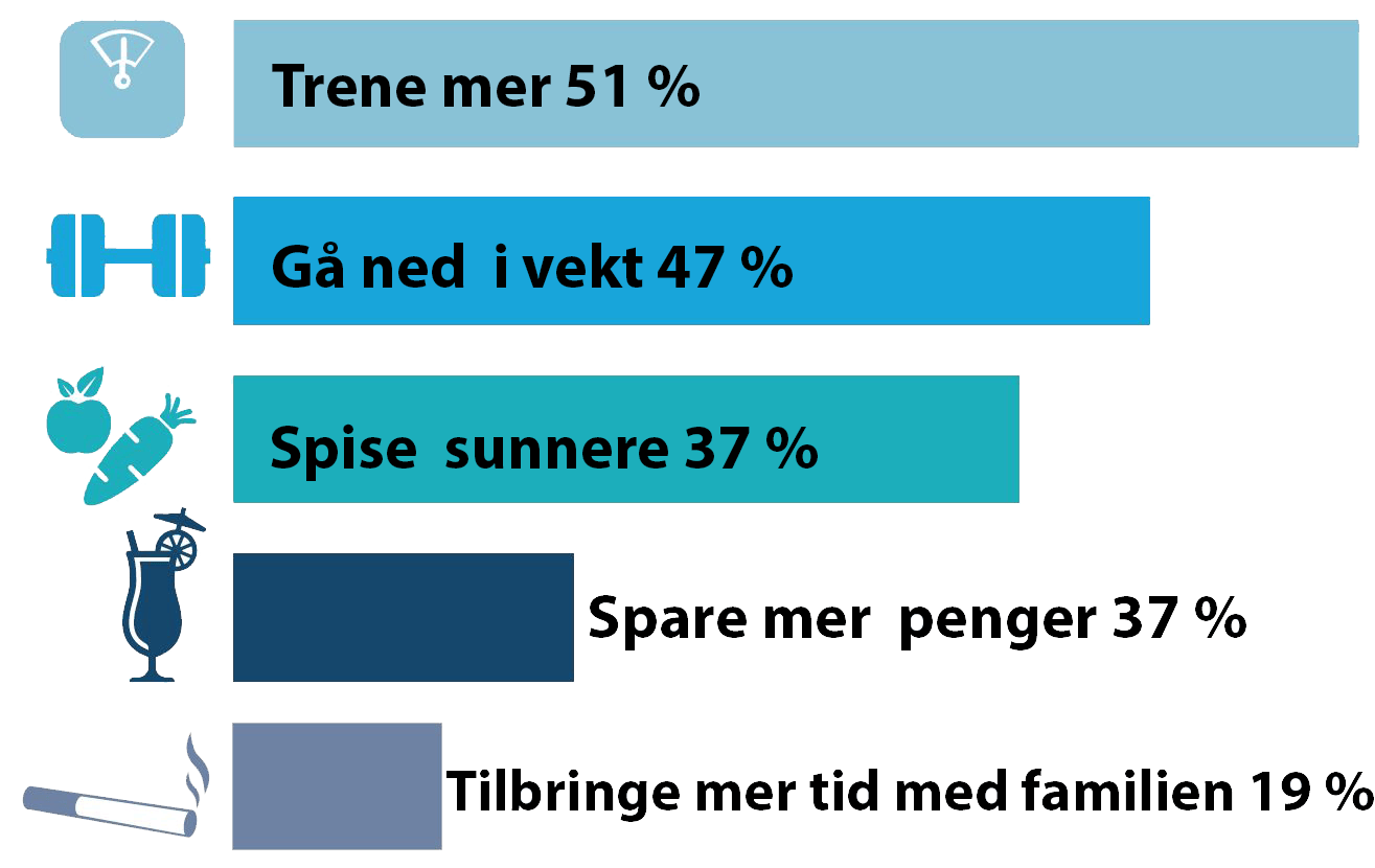 Graf over nyttårsforsetter