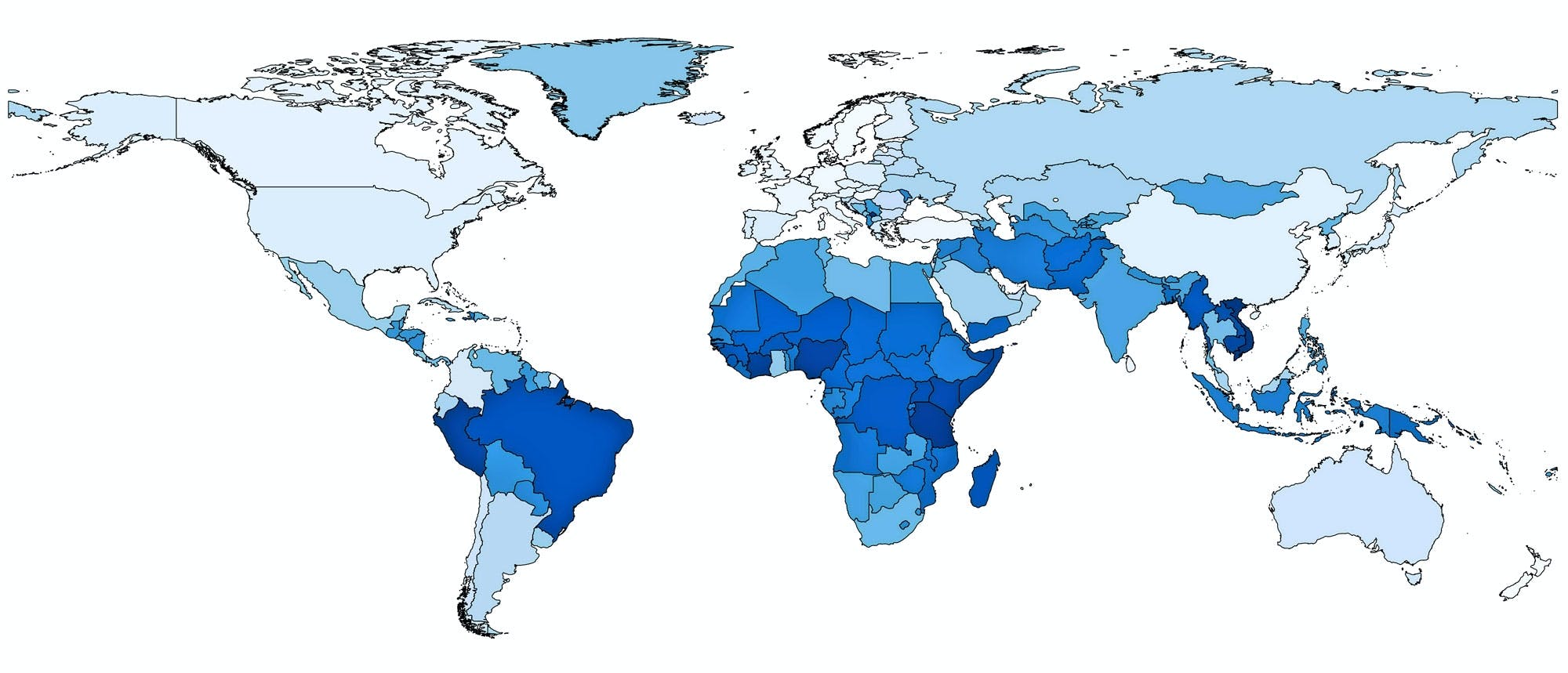 Kartta antibioottiresistenssistä maailmalla
