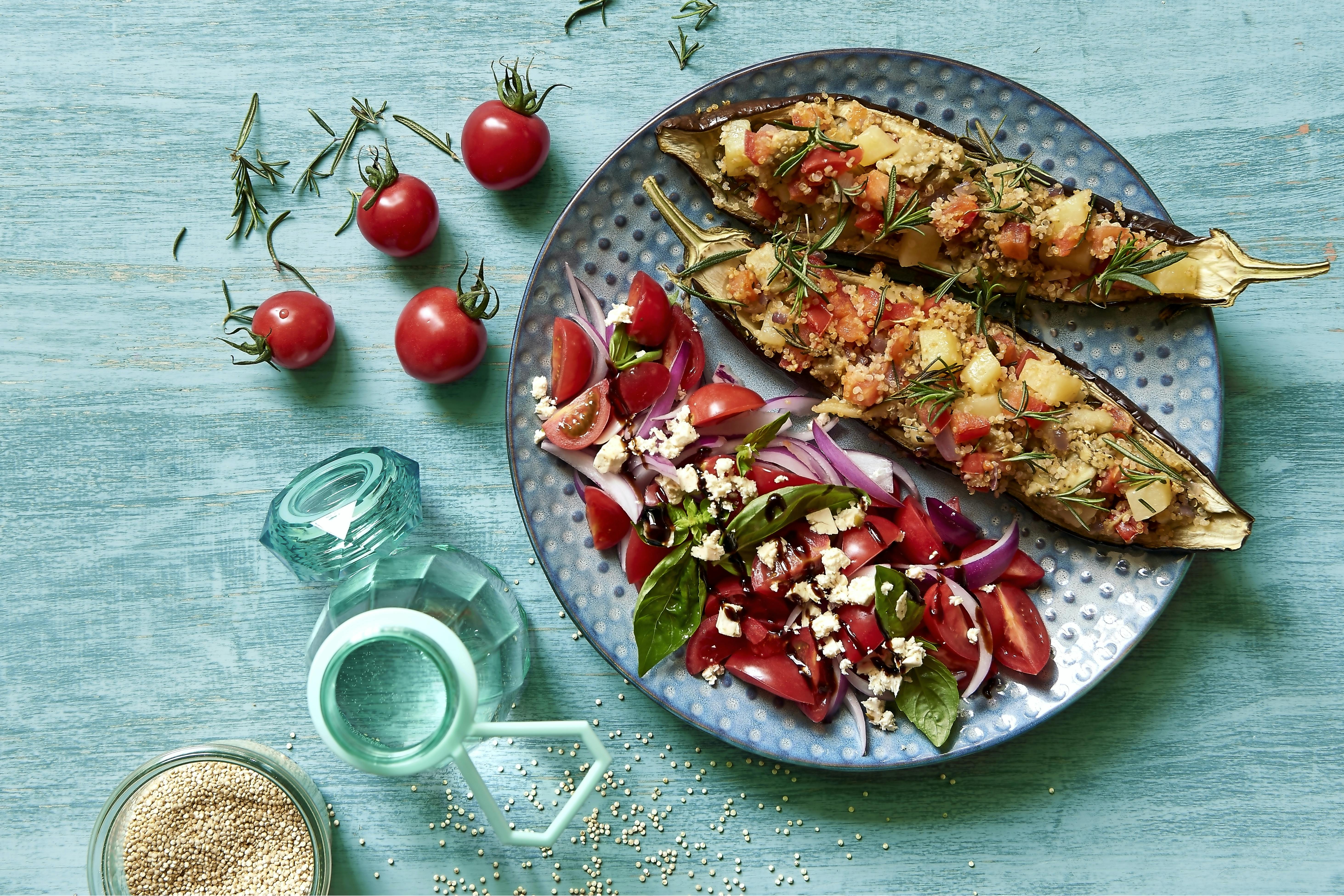 Fylld aubergine