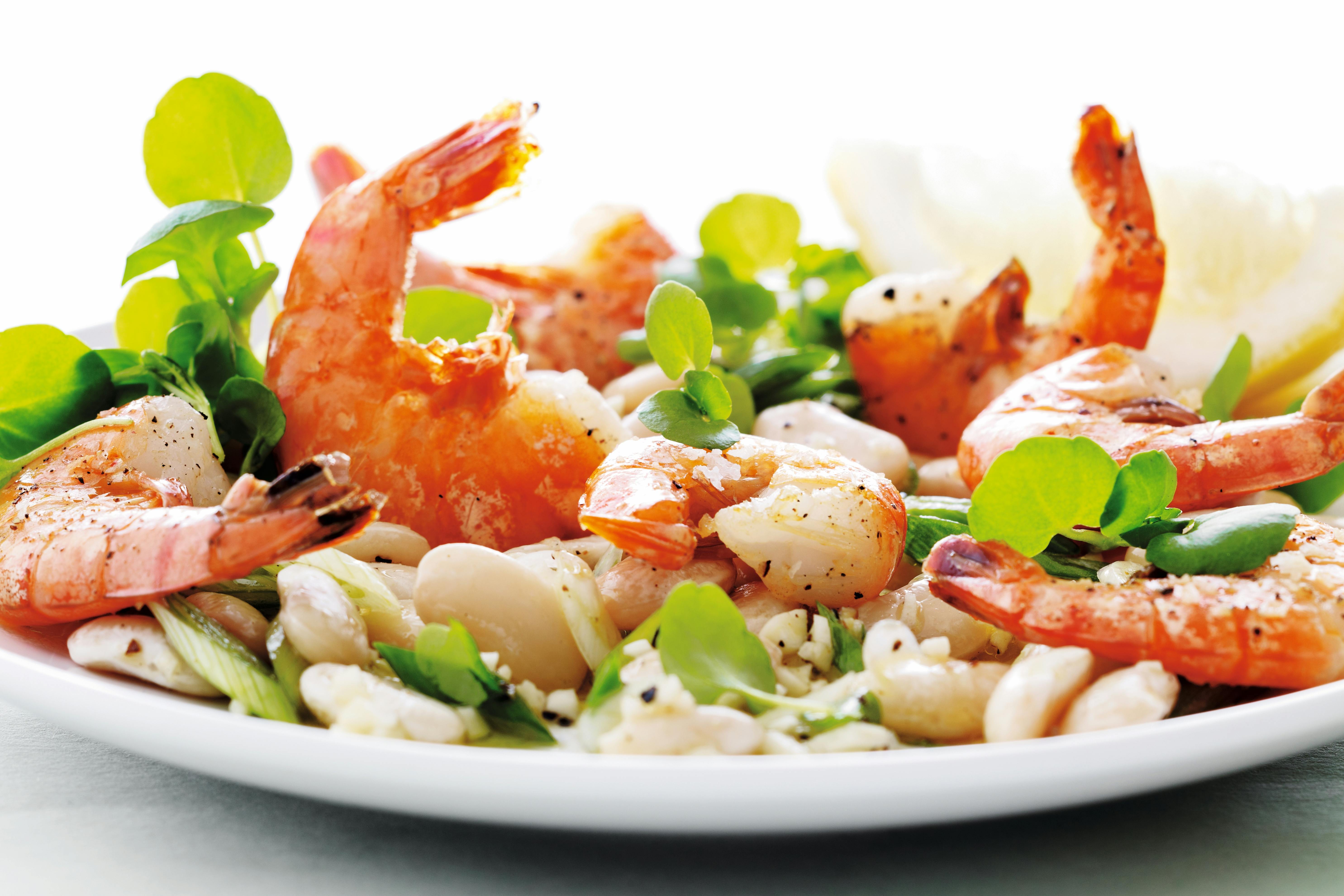 Tallrik med räksallad