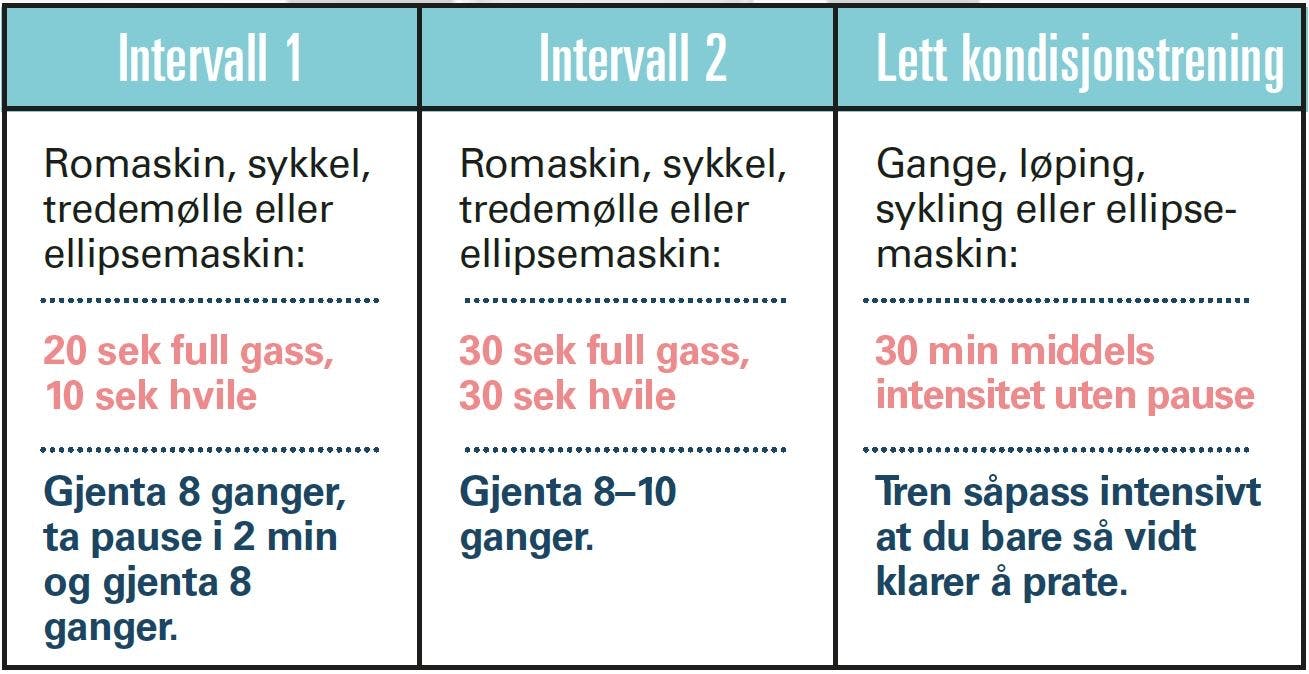 Program for kondisjonstrening