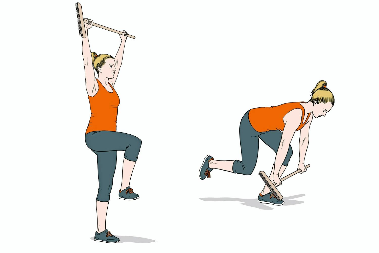 Rumpövning med balans