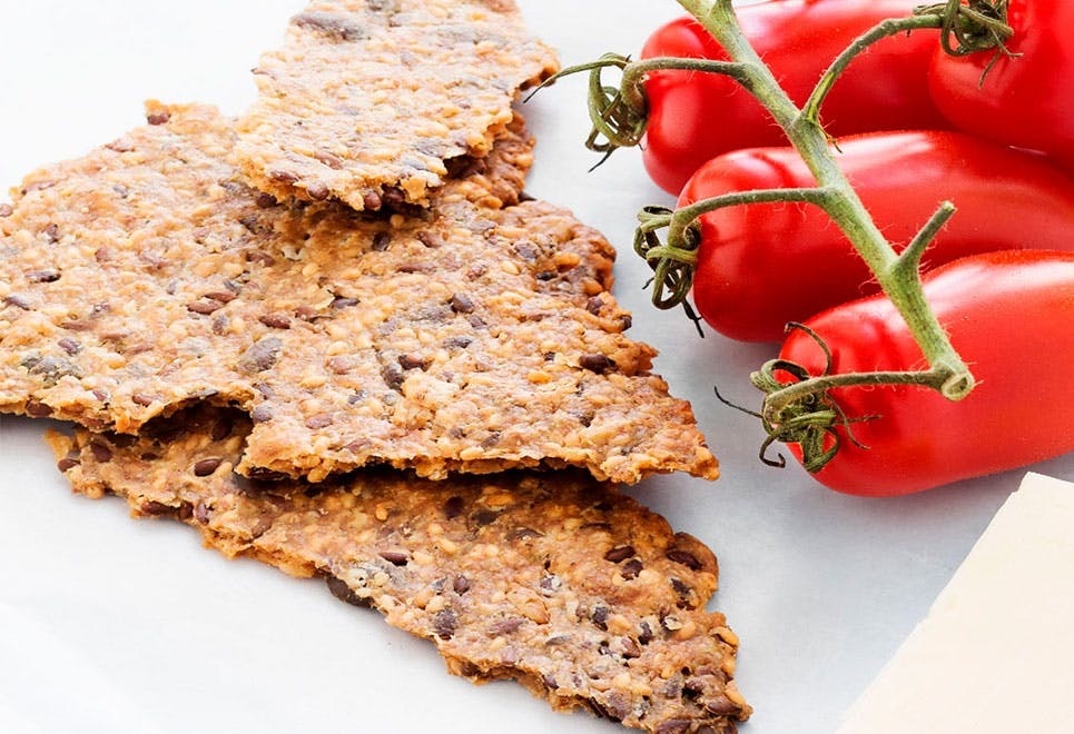 Hembakat knäckebröd
