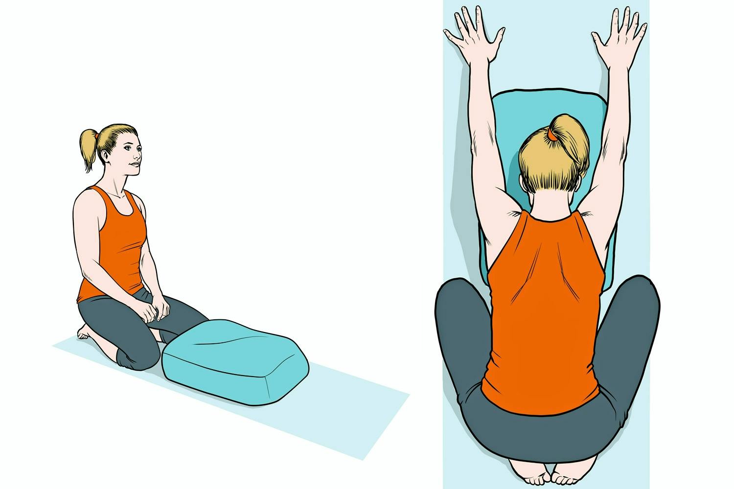 Yoga: Barnets ställning med stöd