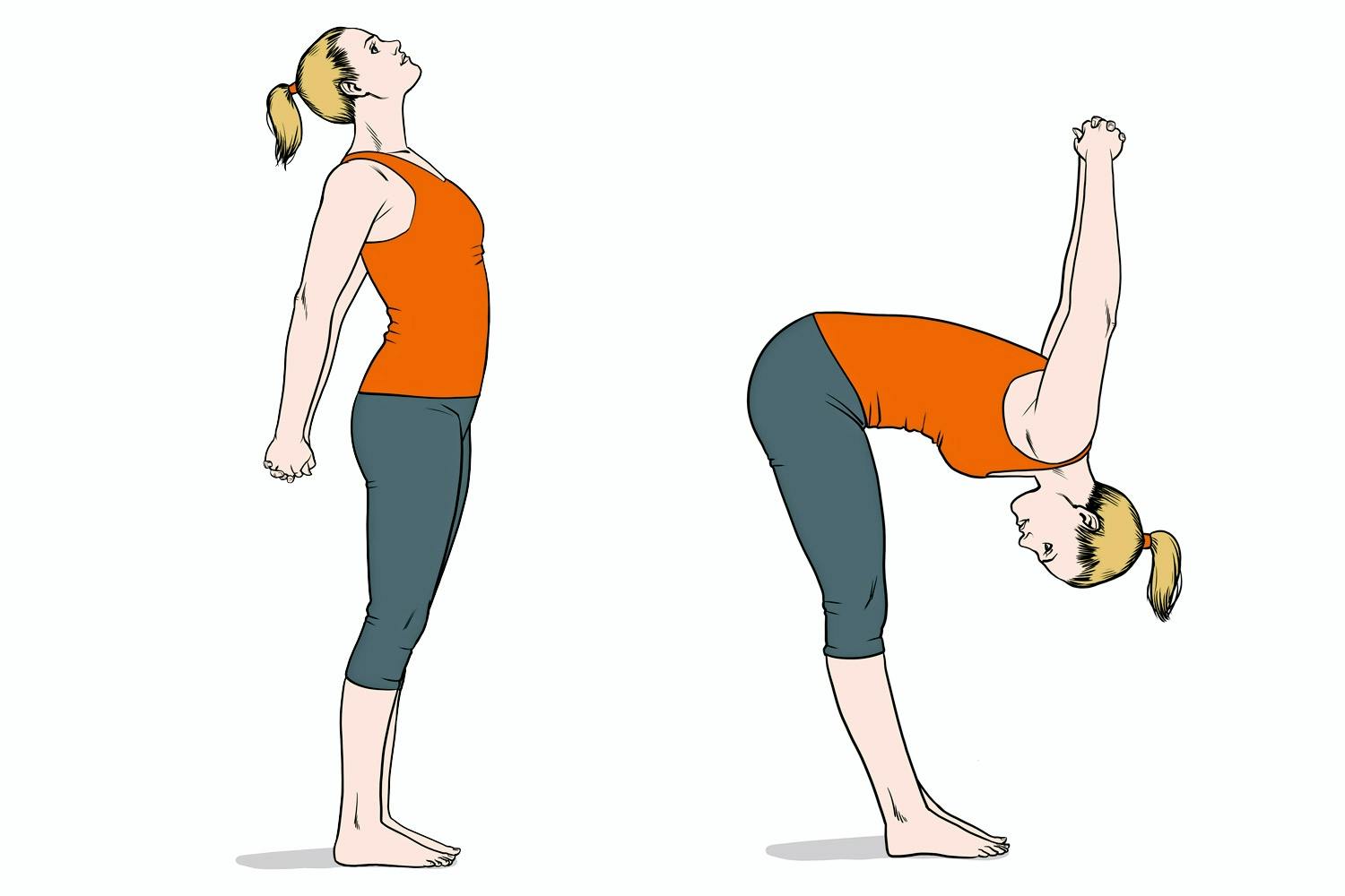 Yoga: Stående framåtböjning