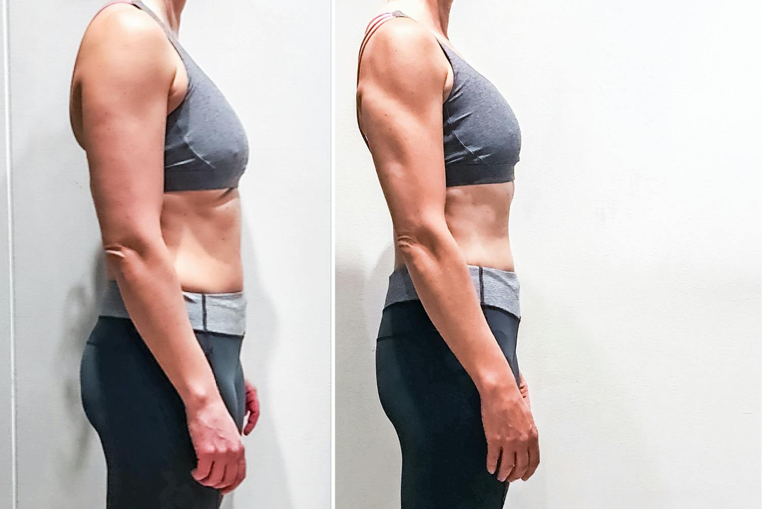 Pia på 47 år fik supertonede arme