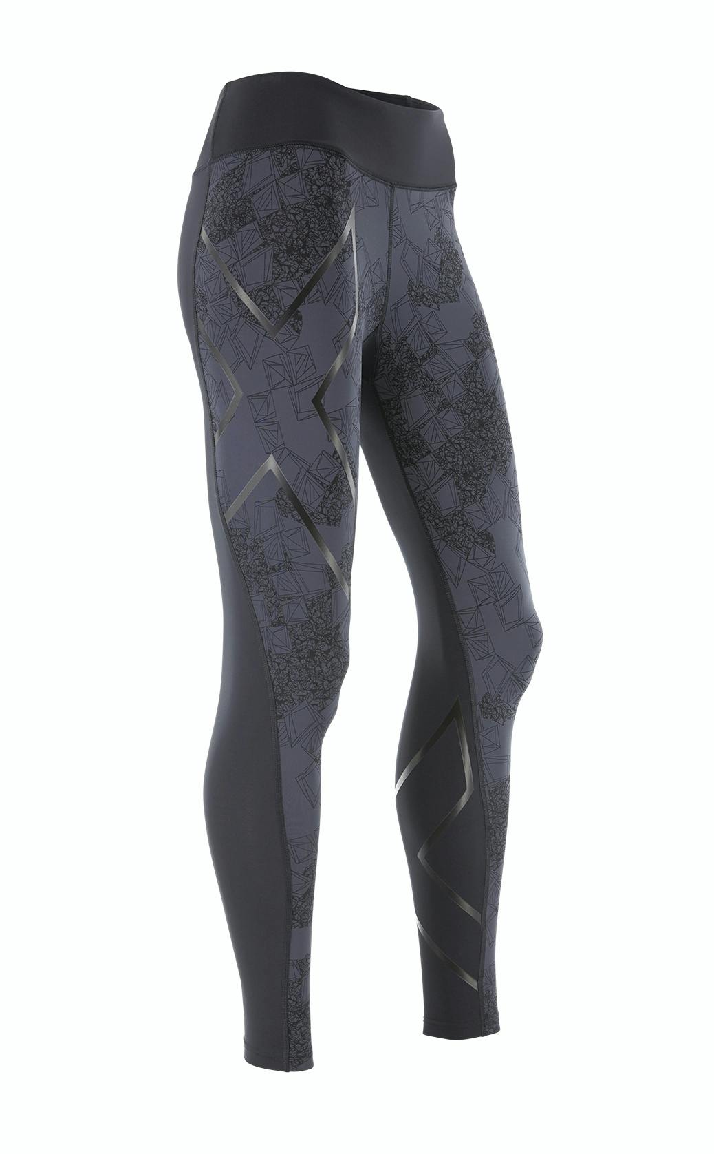2XU Pattern Mid-Rise Compression Tights
