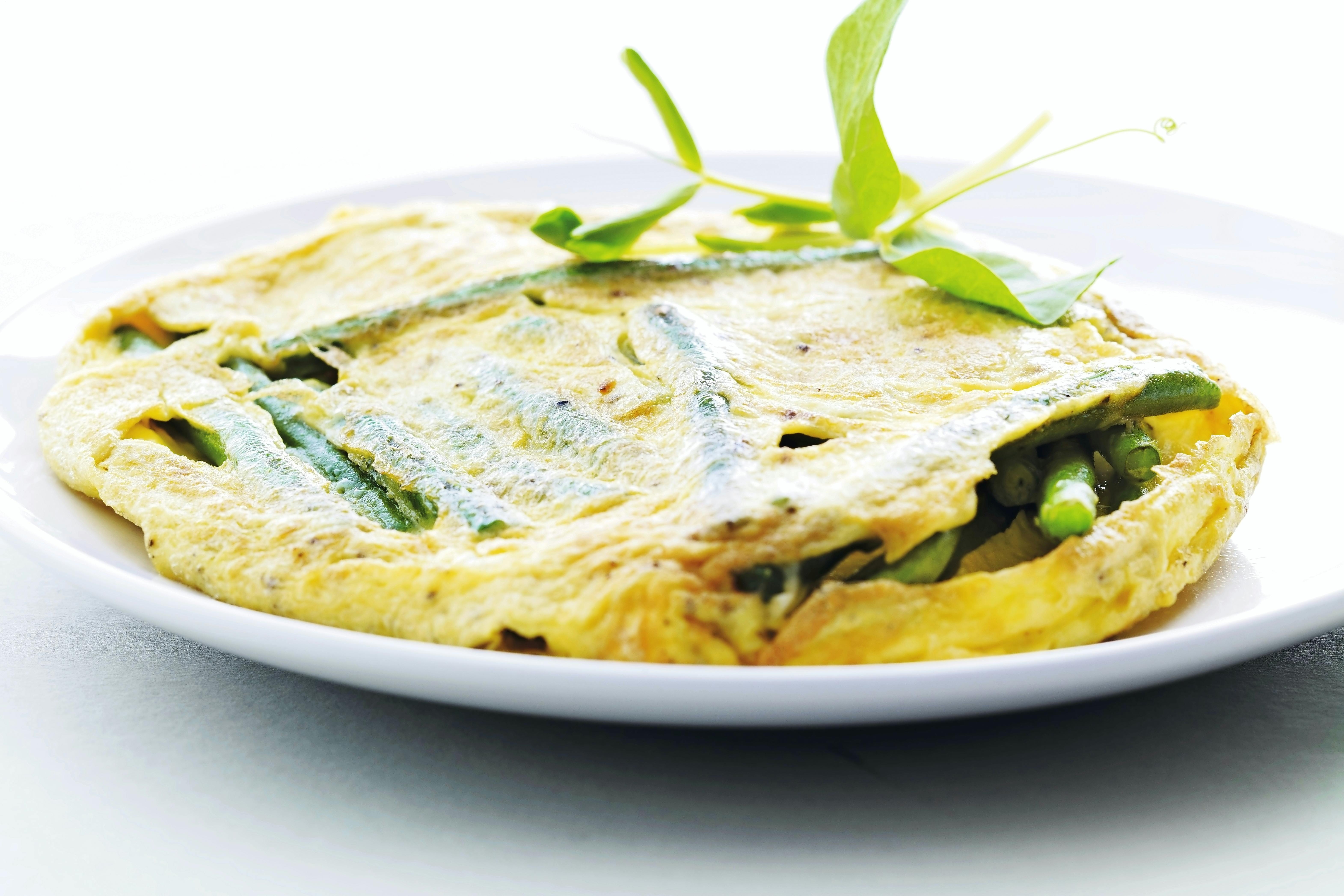 Omelet med bønner