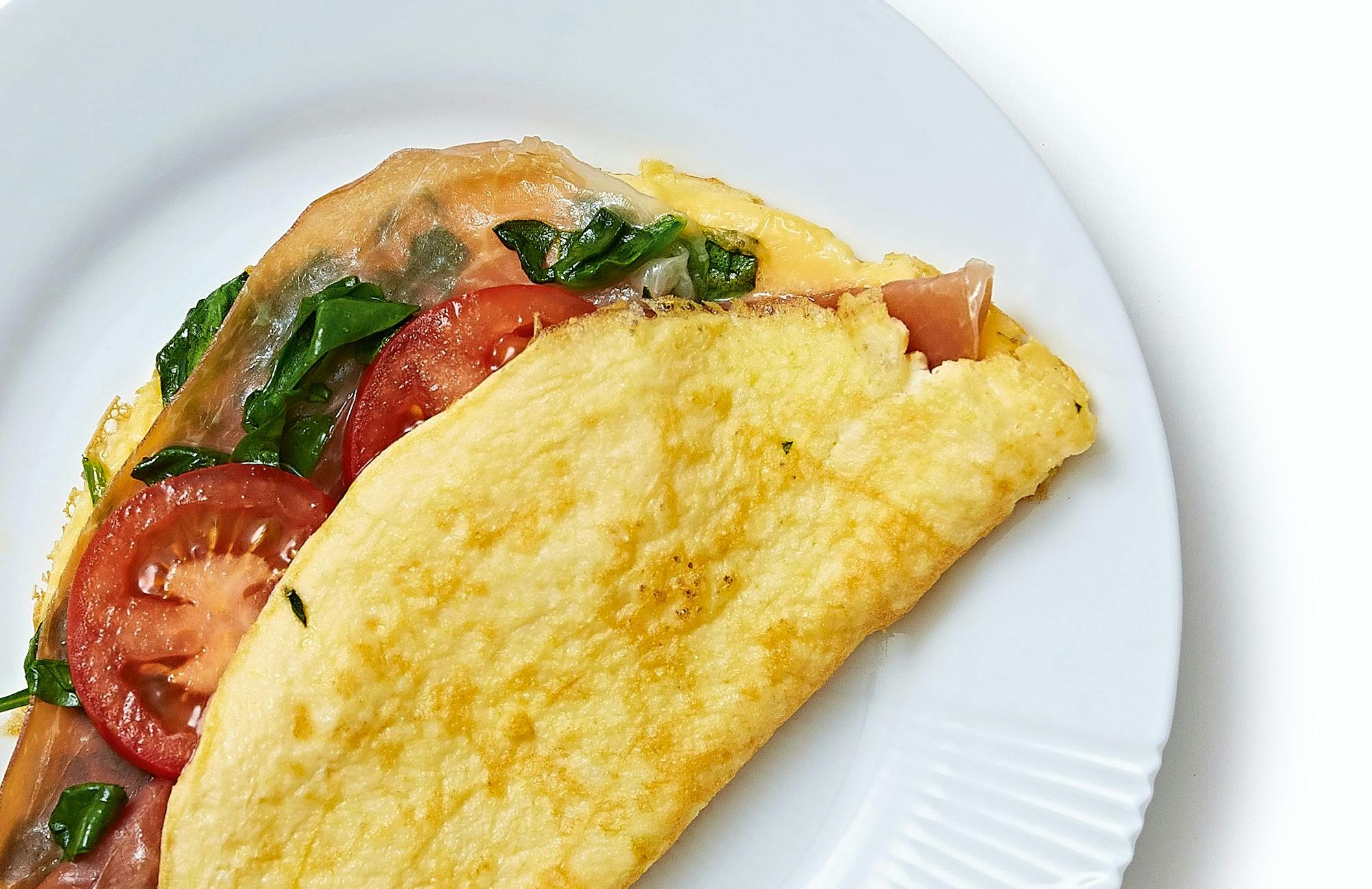 Omelett med parmaskinka och spenat – 5:2-dieten recept