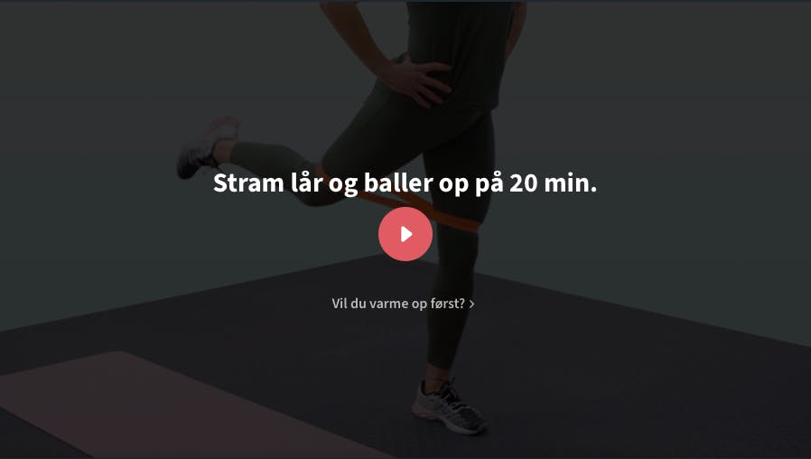 Videotræning for lår og baller