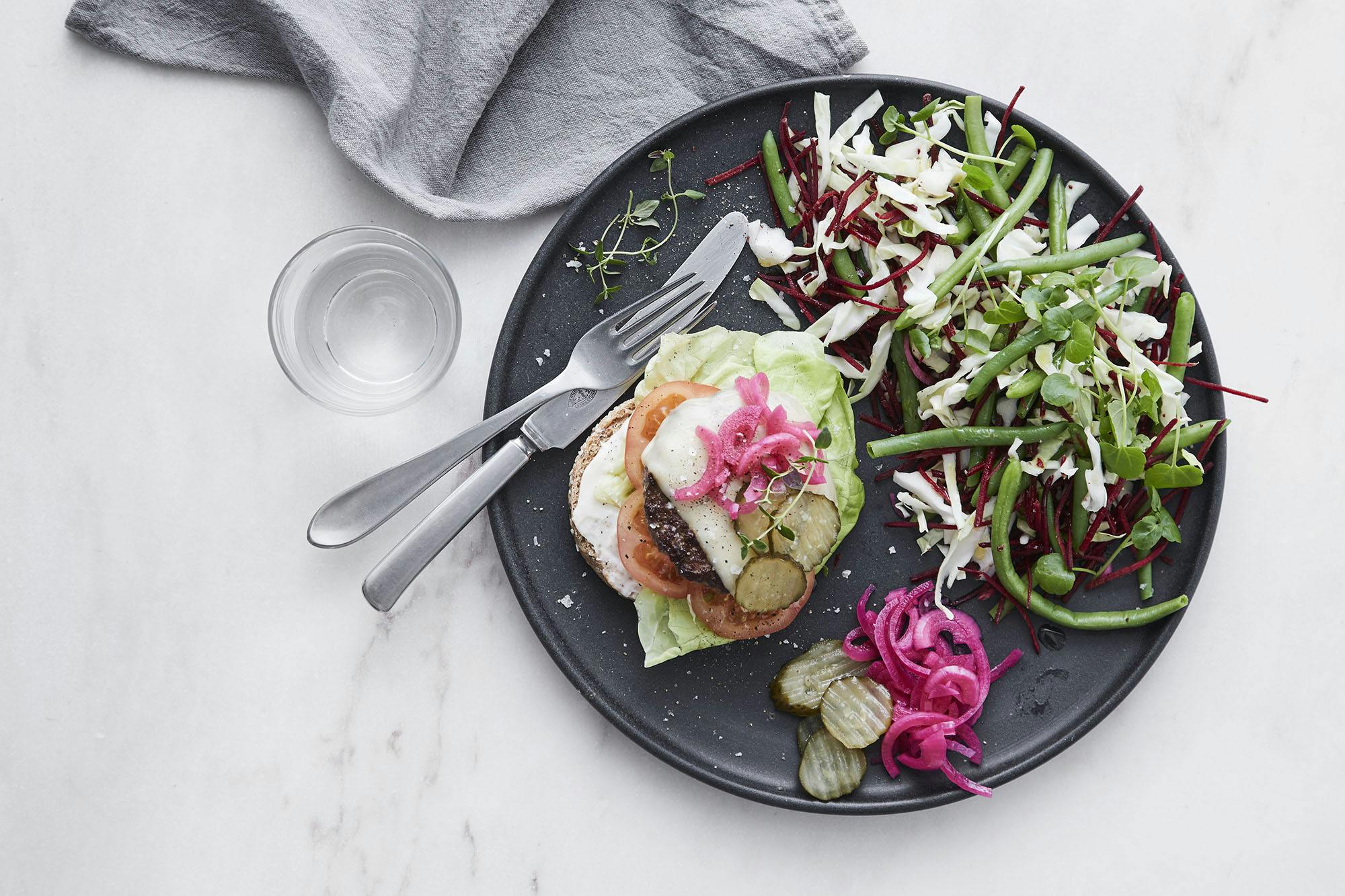 Burgare med sallad
