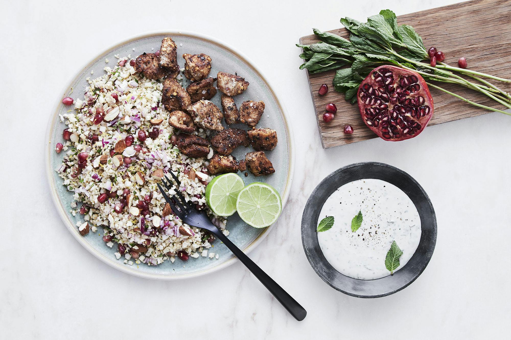 Blomkålcouscous med kylling