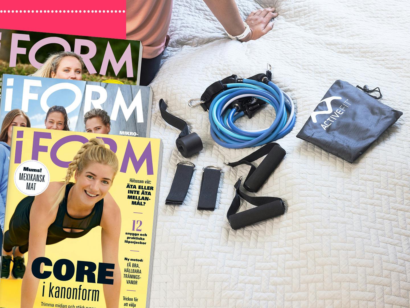 I FORM erbjudande på tränings-gummiband