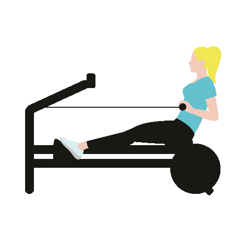 Illustrasjon av kvinne i romaskin.