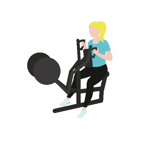 Illustration av kvinna som gör bröstdrag