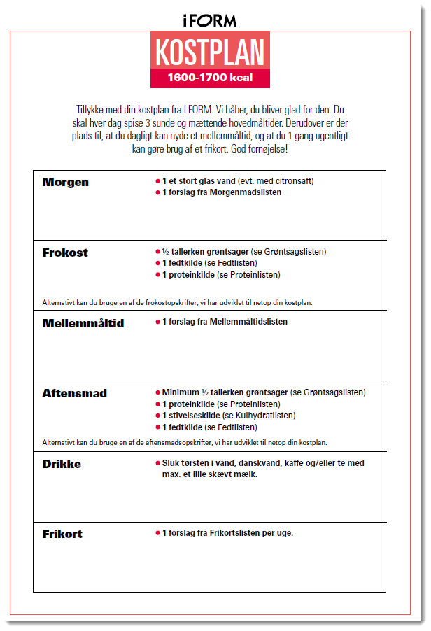 KOSTPLAN 1600-1700 kcal PDF forside