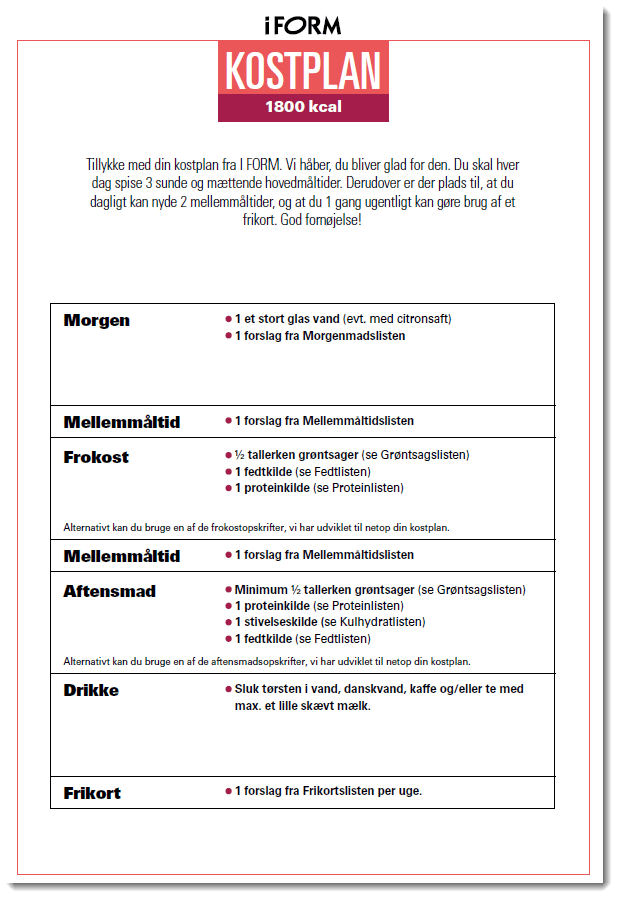 KOSTPLAN 1800 kcal pdf forside