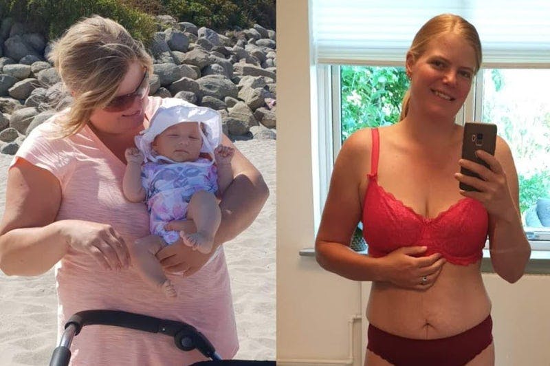 Ditte före och efter ketodieten