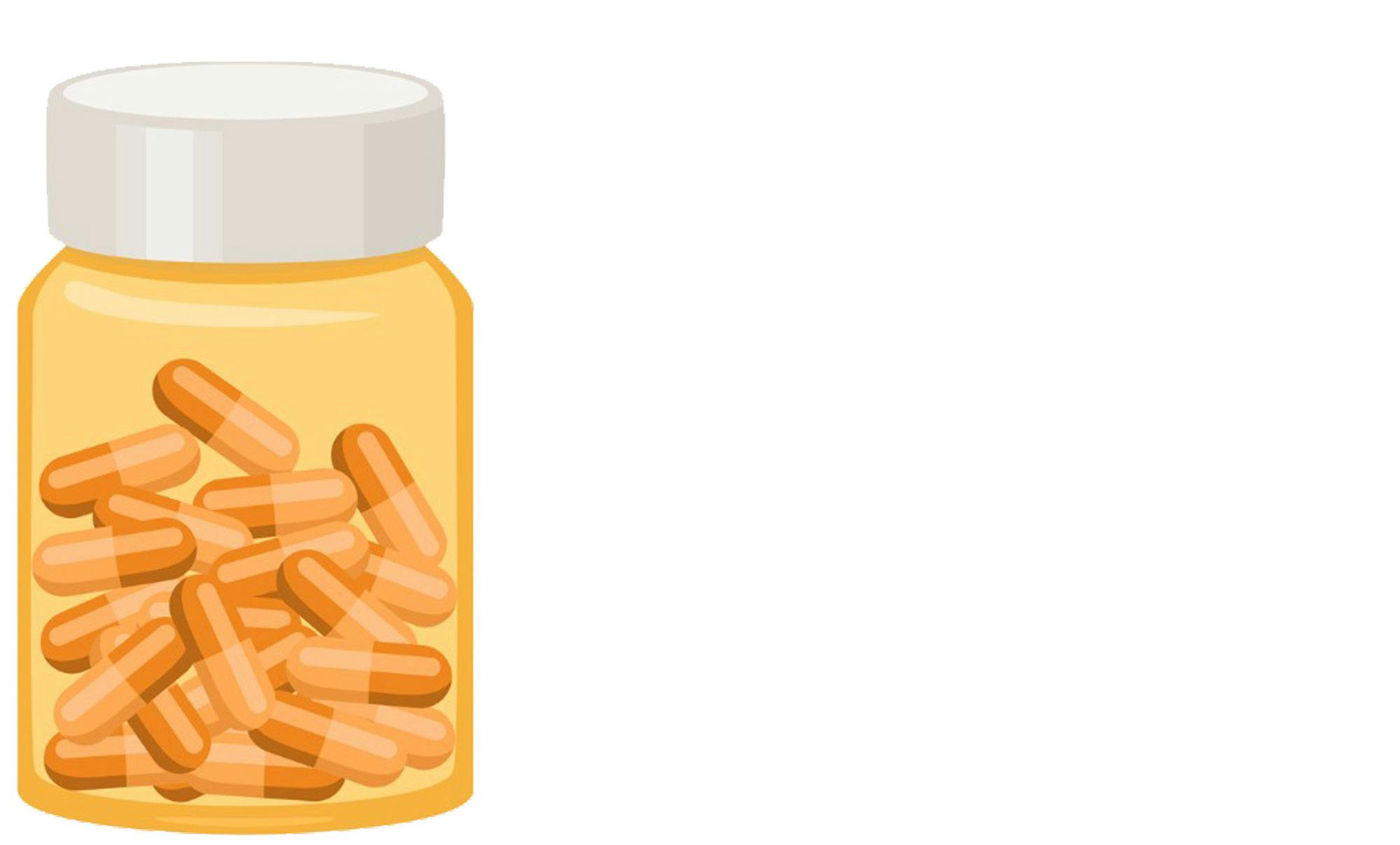 Vitaminpiller i glas