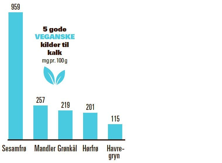 Veganske kilder til kalk