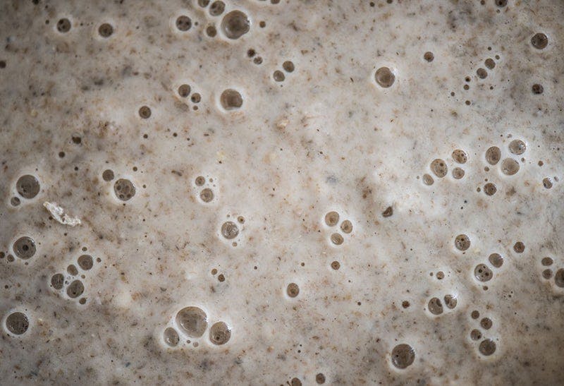 Surdej med luftbobler