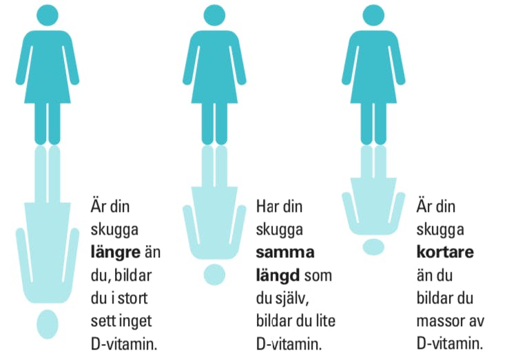Skugga och produktion av D-vitamin