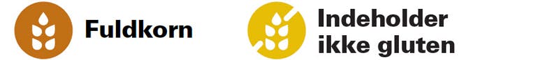 Mel-symboler – fuldkorn og glutenfri