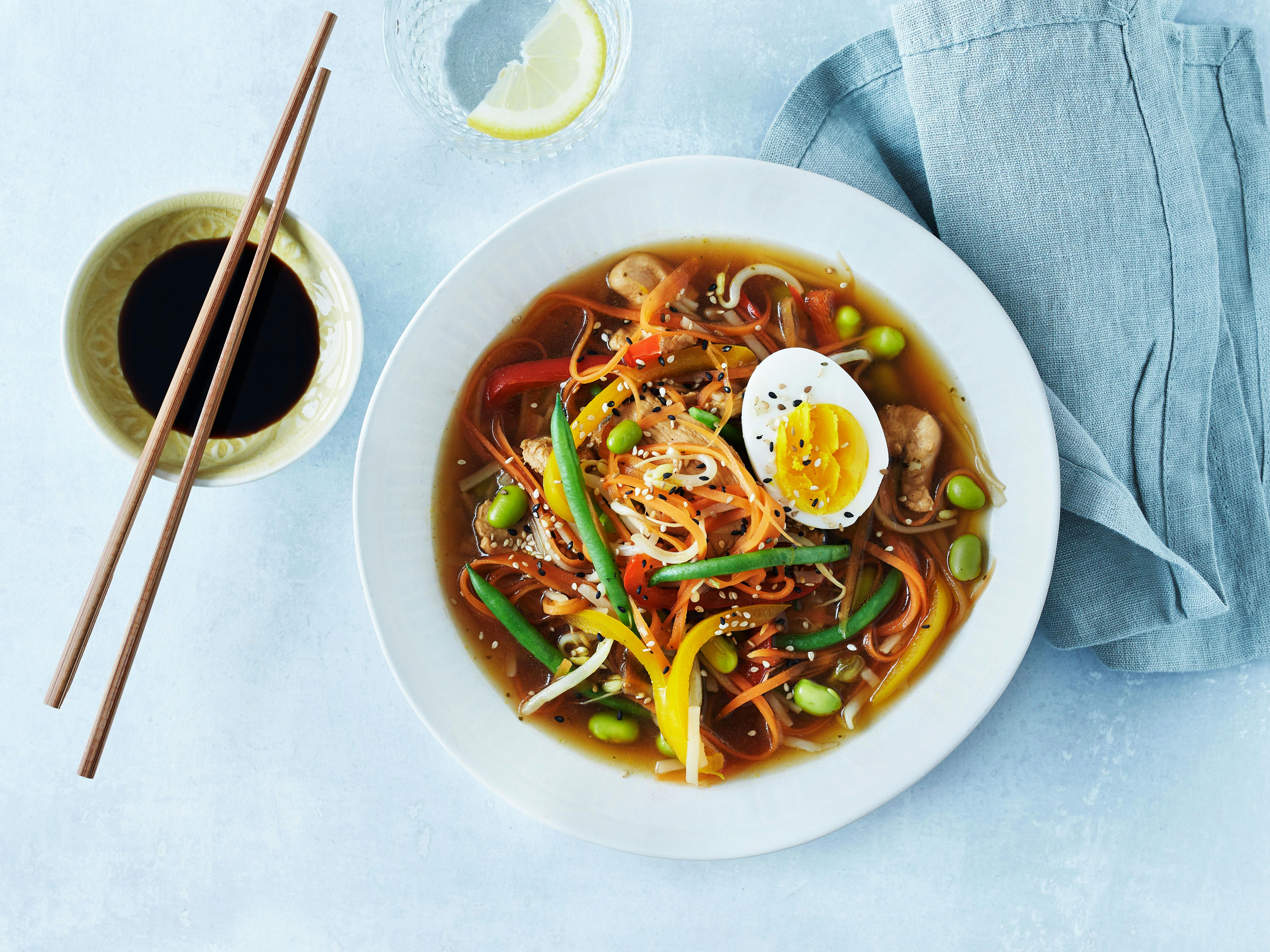 Ramensoppa, low FODMAP-recept