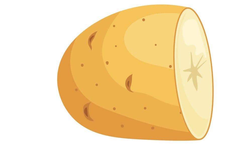 De store og små kartofler kan med fordel halveres