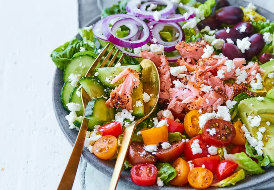 Tomater - tomatsalat med laks