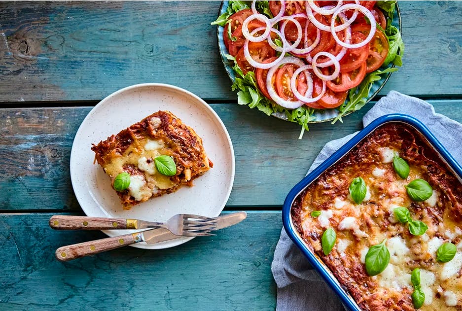 Tomater - tomatsaus lasagne