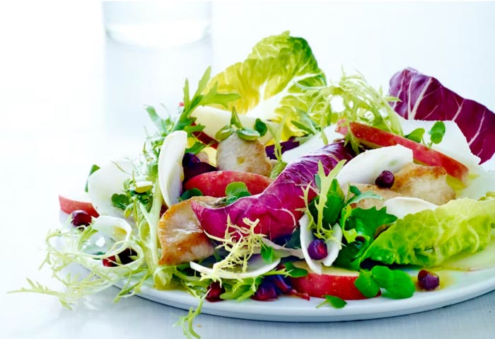 Matpakkesalat med kylling og epler