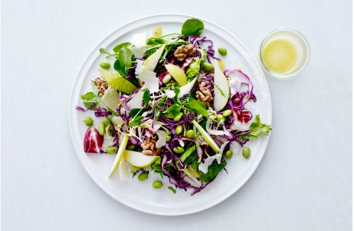 Matpakkesalat med paere