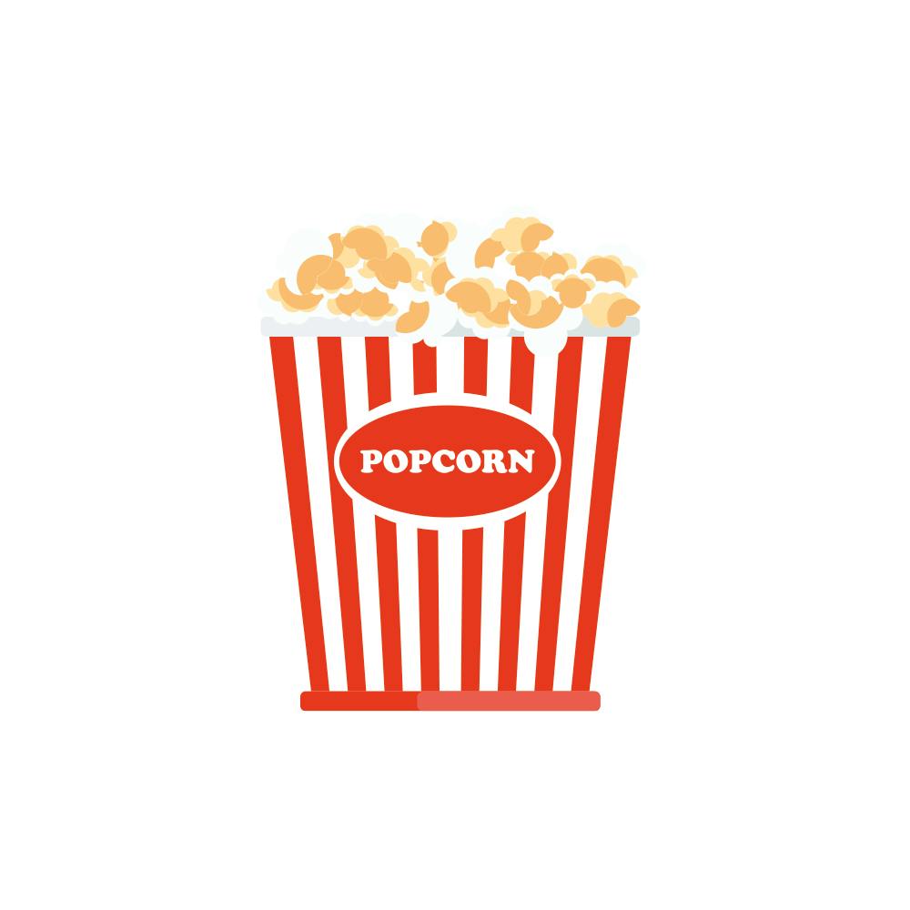 Illustrasjon av popcorn