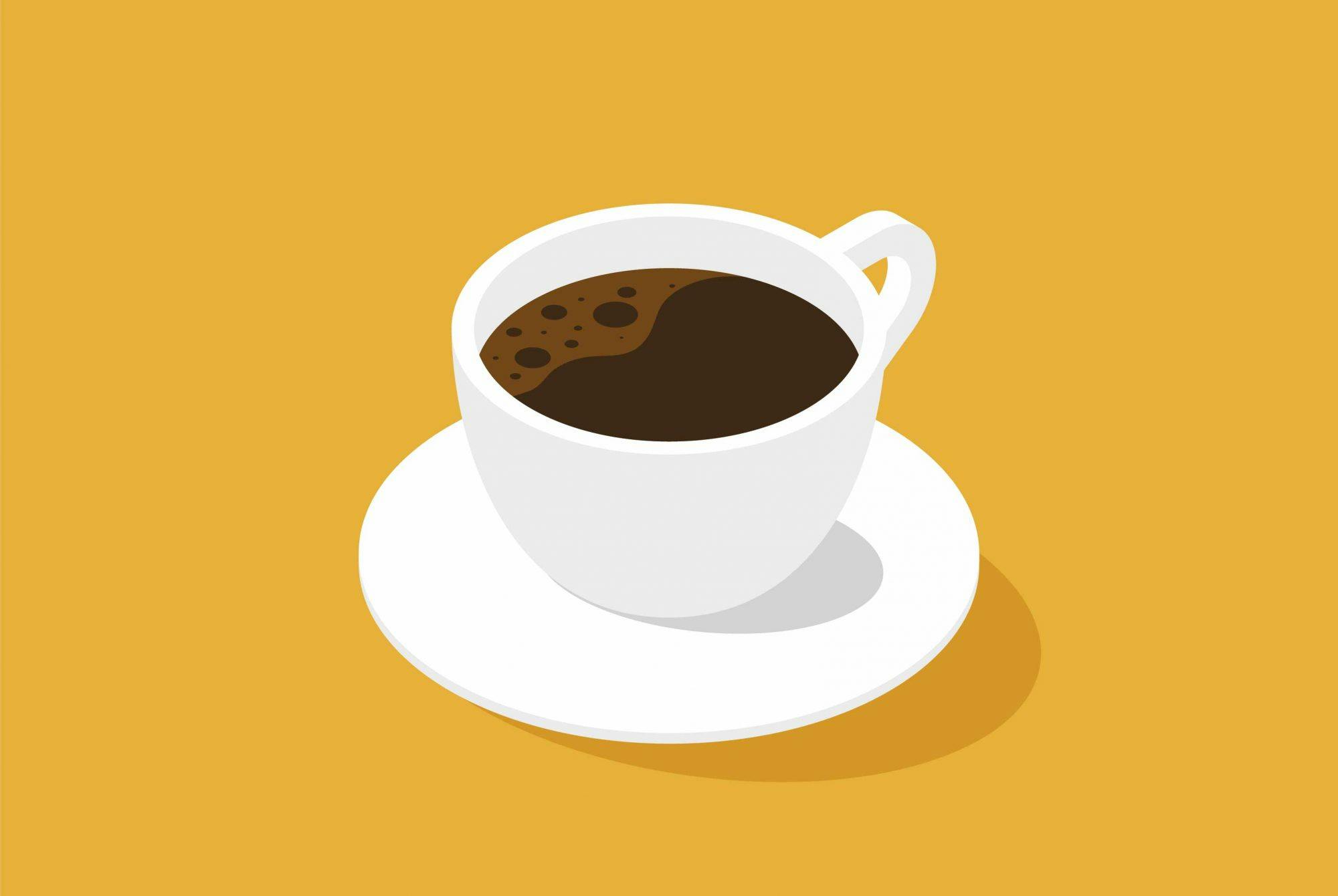 Kupillinen kahvia, piirros