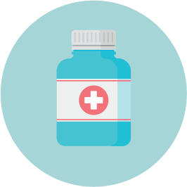 Paasto ei sovi sairaana. Kuvistukuvana lääkepurkki.