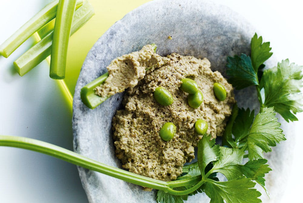 Edamame-hummus