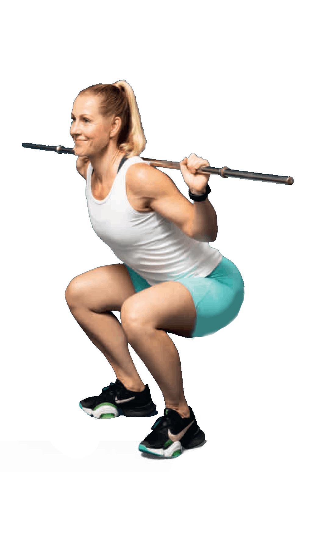 Kyykky painotangon kanssa