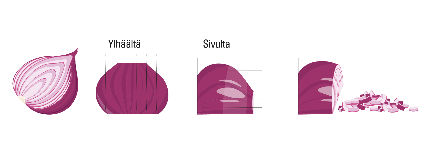 Hienonna sipuli helposti