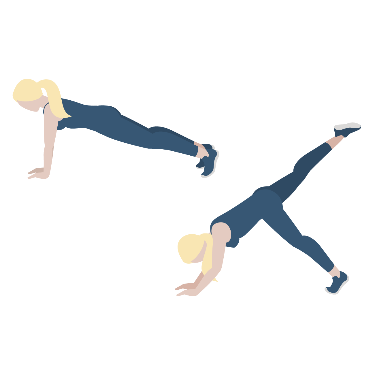 Planken på strake armer