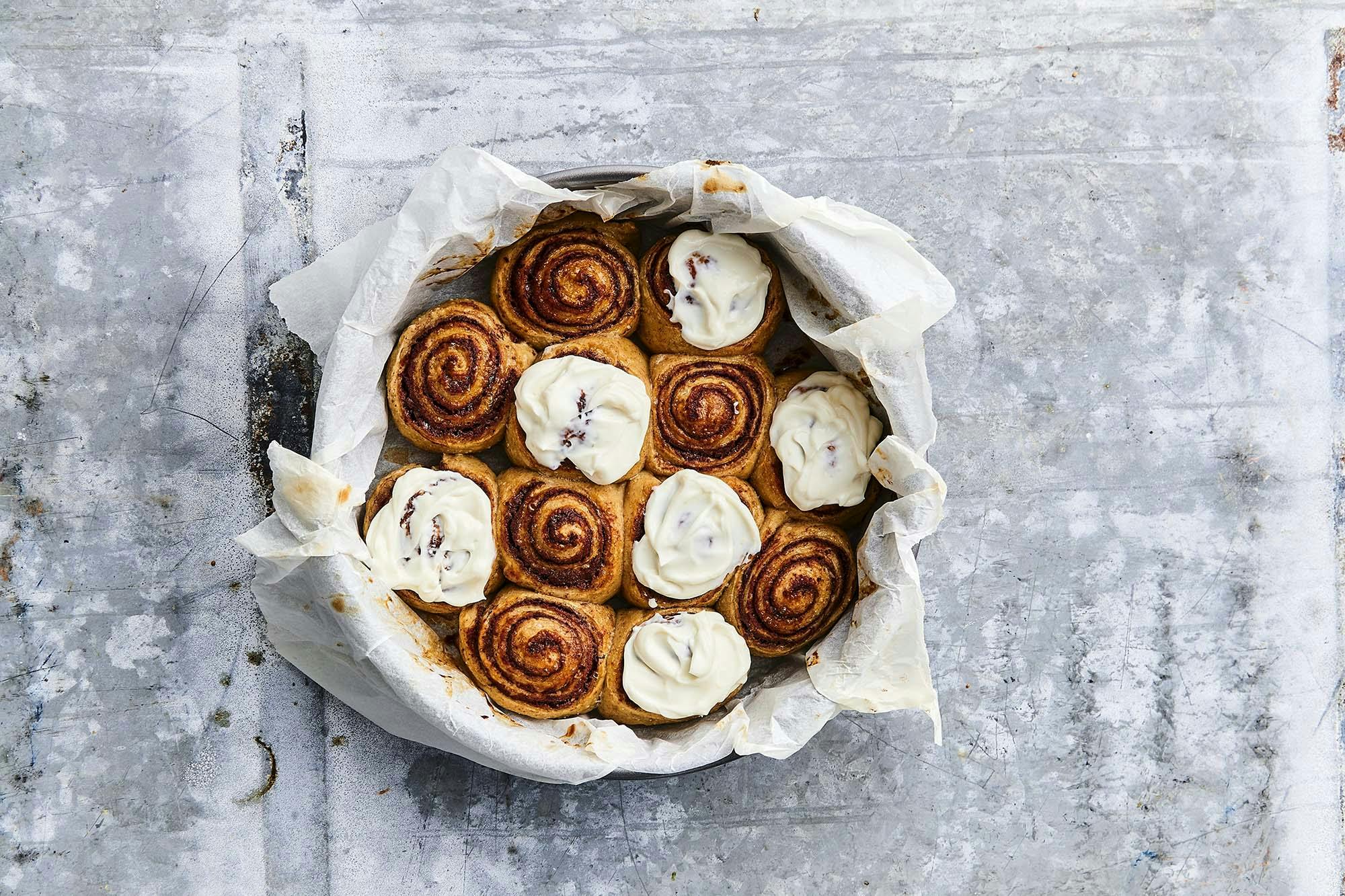 søtsaker-kanelsnurrkake med glasur