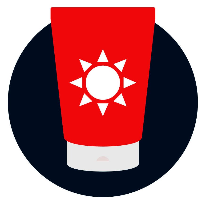 Grafikk solbeskyttelse granateple