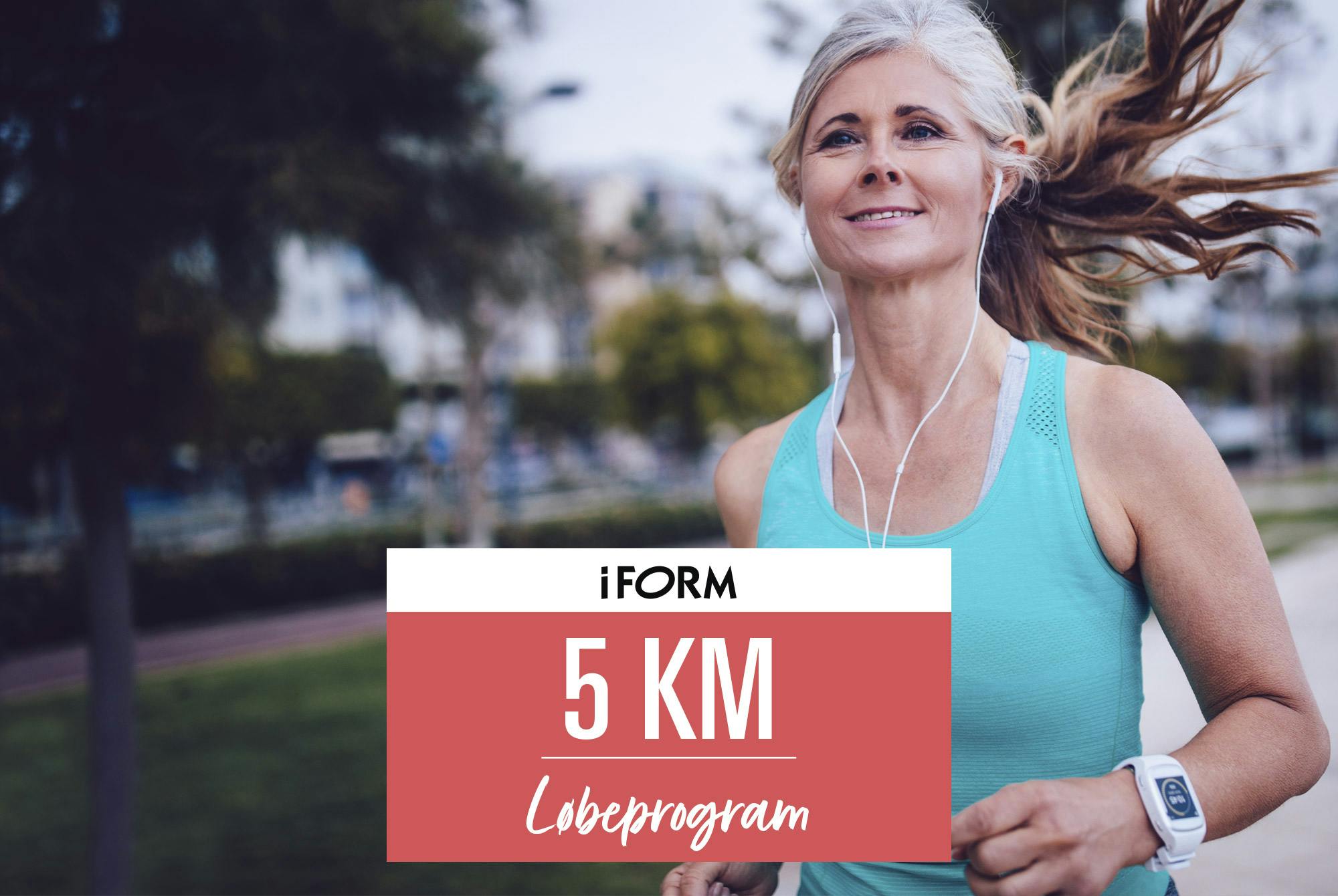 Kvinde løber med I FORMs 5 km-løbeprogram