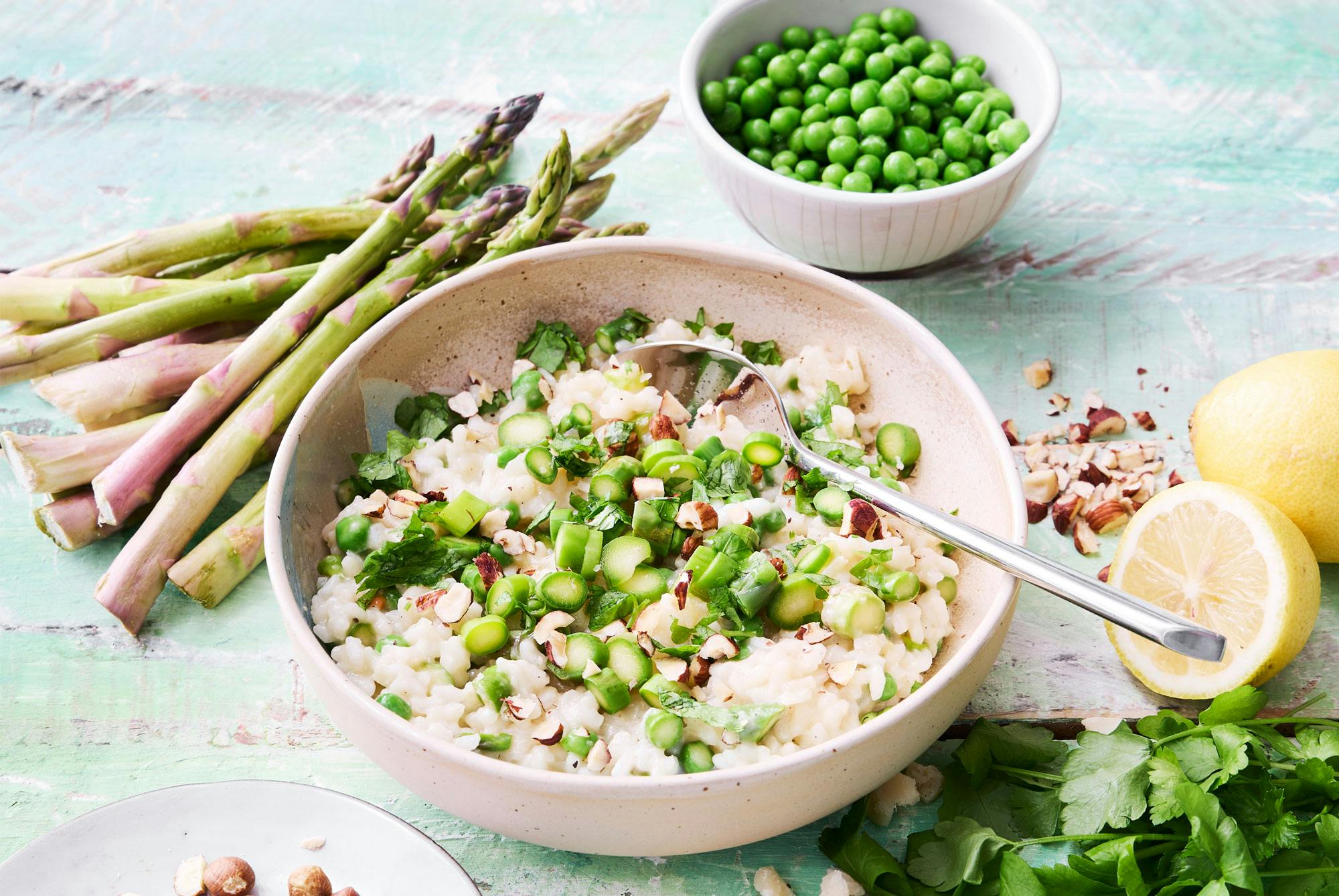 risotto med erter